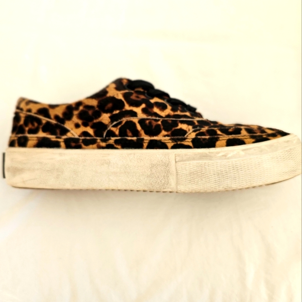 ALLSAINTS Mercia Calf Hair Leopard Sneaker